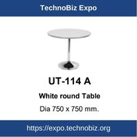 UT-114A White Round Table